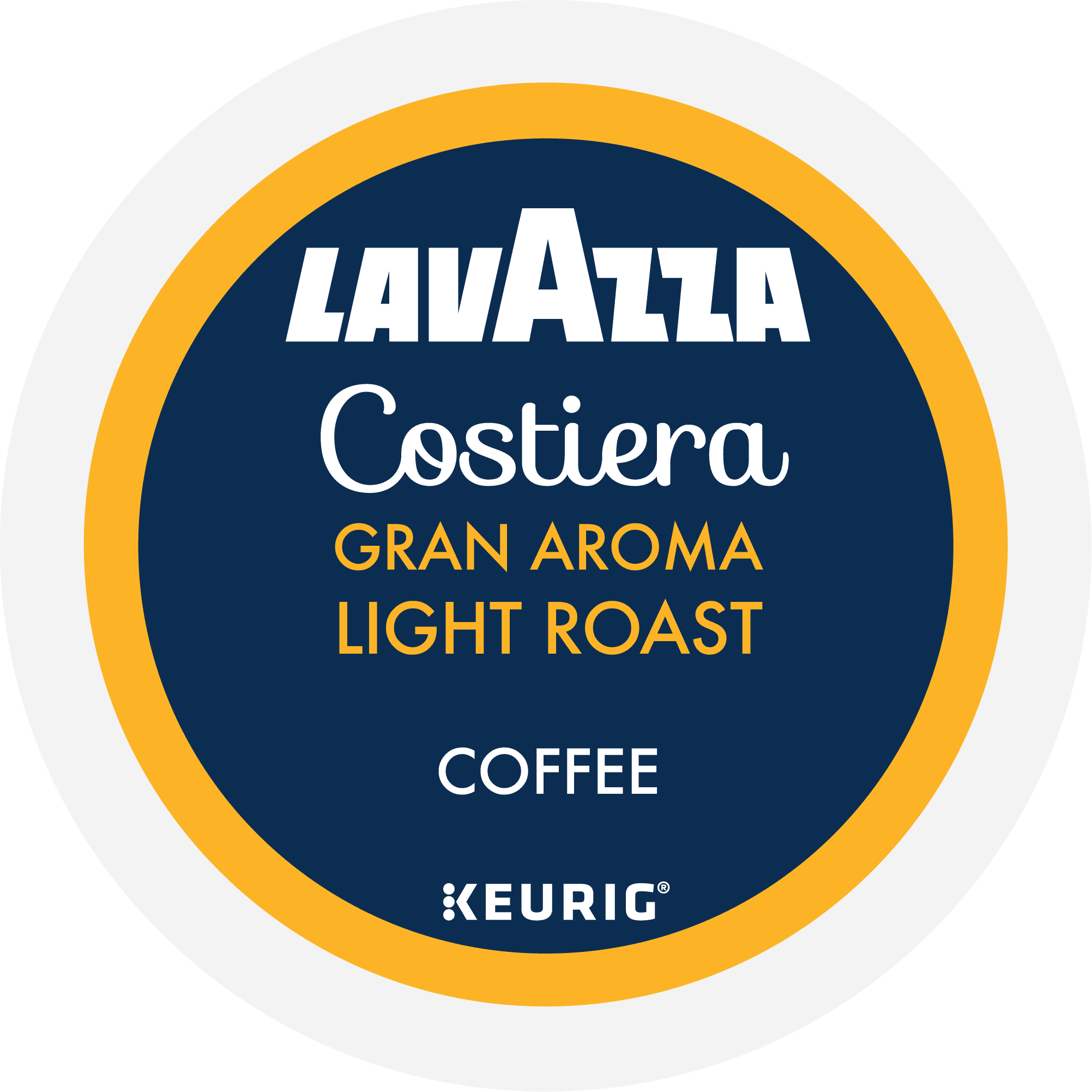 Lavazza Costiera Gran Aroma Keurig K-Cup® Pods, Light Roast, 100% Arabica (160 Pods)