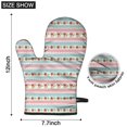 thumbnail image 6 of Pioneer Flower Floral Print Pattern Oven Mitt 2-Pack Set, Heat Resistant Kitchen Gloves, 7.7" X 12", 6 of 6