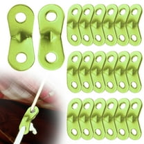 Uxcell Rope Tensioner Aluminum Alloy [20PCS] - Guyline Cord Adjusters - [Green] Tent Rope Adjuster