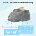 thumbnail image 3 of Petsfit Small Cat Carrier Soft Airline Approved Expandable Carrier for Kitten Puppy Bunny, 16"X10"X9“, 3 of 10