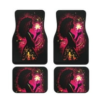 Cartoon Fairy Tales Princess Car Floor Mats 4pc Set Anti Skid Vehicle Floor Mat Car Carpet For Front Rear Seats Universal Auto Interior Accessories