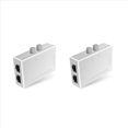 thumbnail image 2 of 2X Mini 2 Port RJ45 RJ-45 Network Network Box Switcher Dual 2 Way Port Manual Sharing Switch Adapter HUB,2 * 2 Port Network Switch,white, 2 of 8