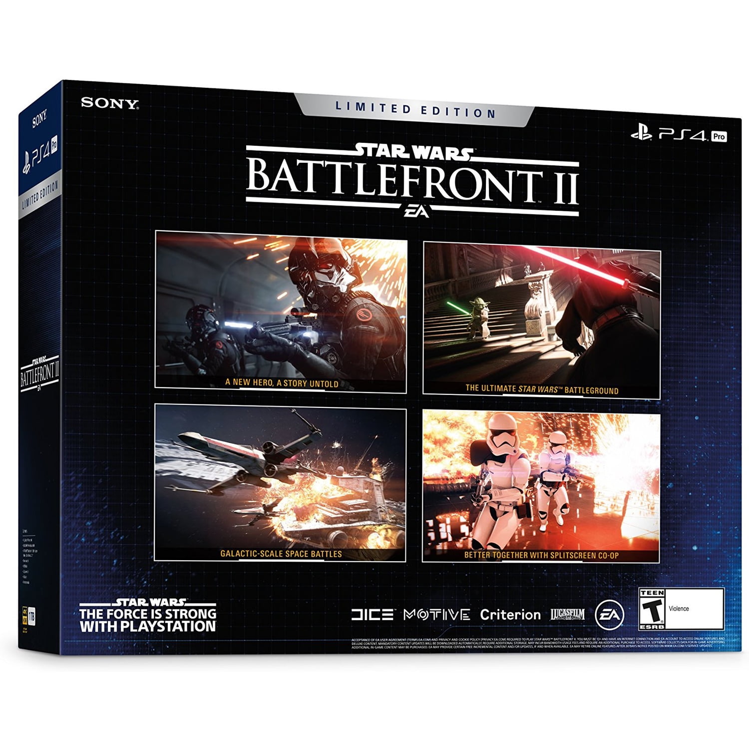 Sony PlayStation 4 Pro 1TB Star Wars Battlefront II Bundle, CUH 