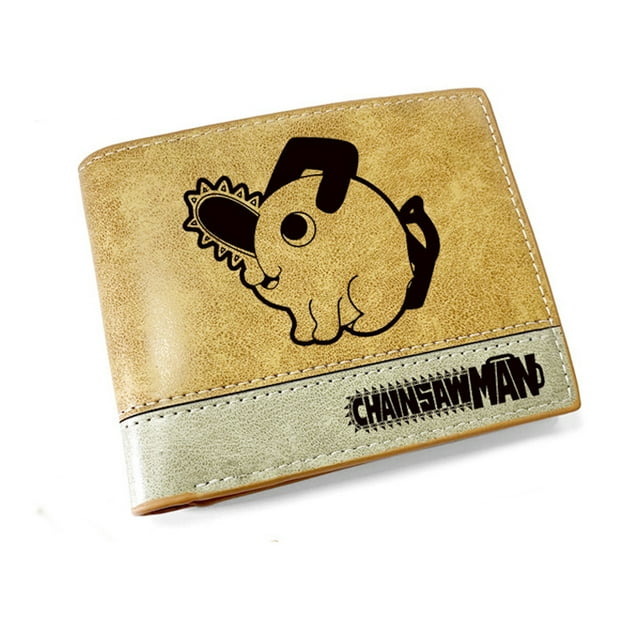 Billetera de piel Wallet Chainsaw Anime para hombre y mujer