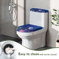 thumbnail image 4 of HELLHERO Whale Pattern Toilet Lid Cover Set of 2 Polyester Fabric Non-Slip for Family, 4 of 8