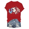 thumbnail image 6 of WUANDIXFA 250 Years America Shirt 250 Years American Flag Shirt for Women 250th Anniversary USA T Shirt Independence Day Shirts Tops Red,XL, 6 of 6