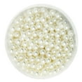 thumbnail image 5 of 500pcs 6mm Round ABS Imitation Pearls Jewelry Findings For DIY - White 1, 5 of 5