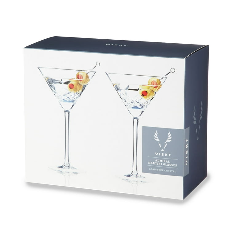 Classic Martini Glasses 9 Oz Premium Elegant Tall Stemmed Crystal