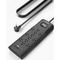thumbnail image 1 of Protector contra sobretensiones, regleta de alimentación SUREANCE, 12 salidas y 4 puertos USB, 1 of 6