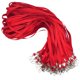 thumbnail image 2 of 100 cordones para credenciales de identificación, cordones rojos al por mayor con ganchos giratorios, cordones planos de poliéster para adultos, correas para el cuello para oficina, conferencias y, 2 of 6