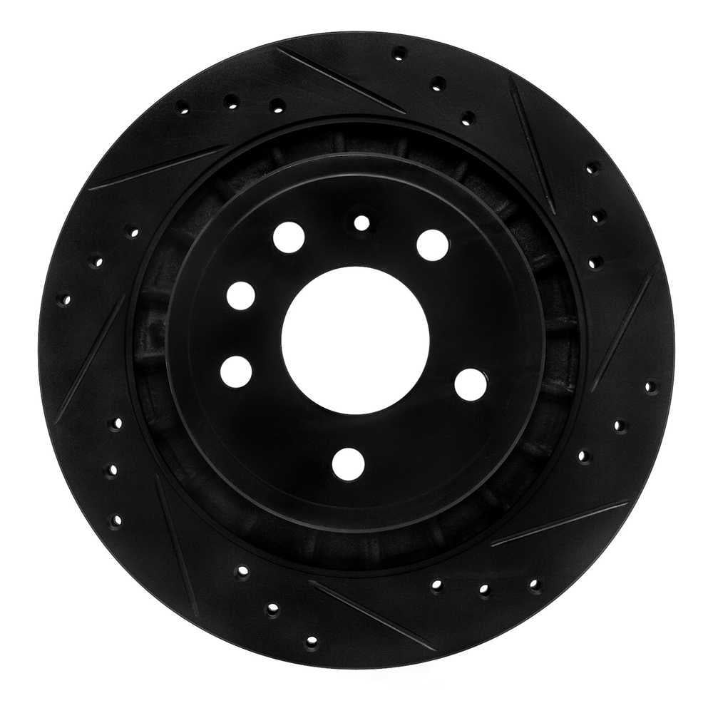 Dynamic Friction Company 633-65014R DFC Brake Rotor - Drilled And Slotted - Black