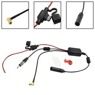 FM Car Antenna Splitter 1 Female to 2 Male Auto Antenna Adapter Cable  Aerial Car Stereo Radio Splitter Y Shape Extension : : Electronics