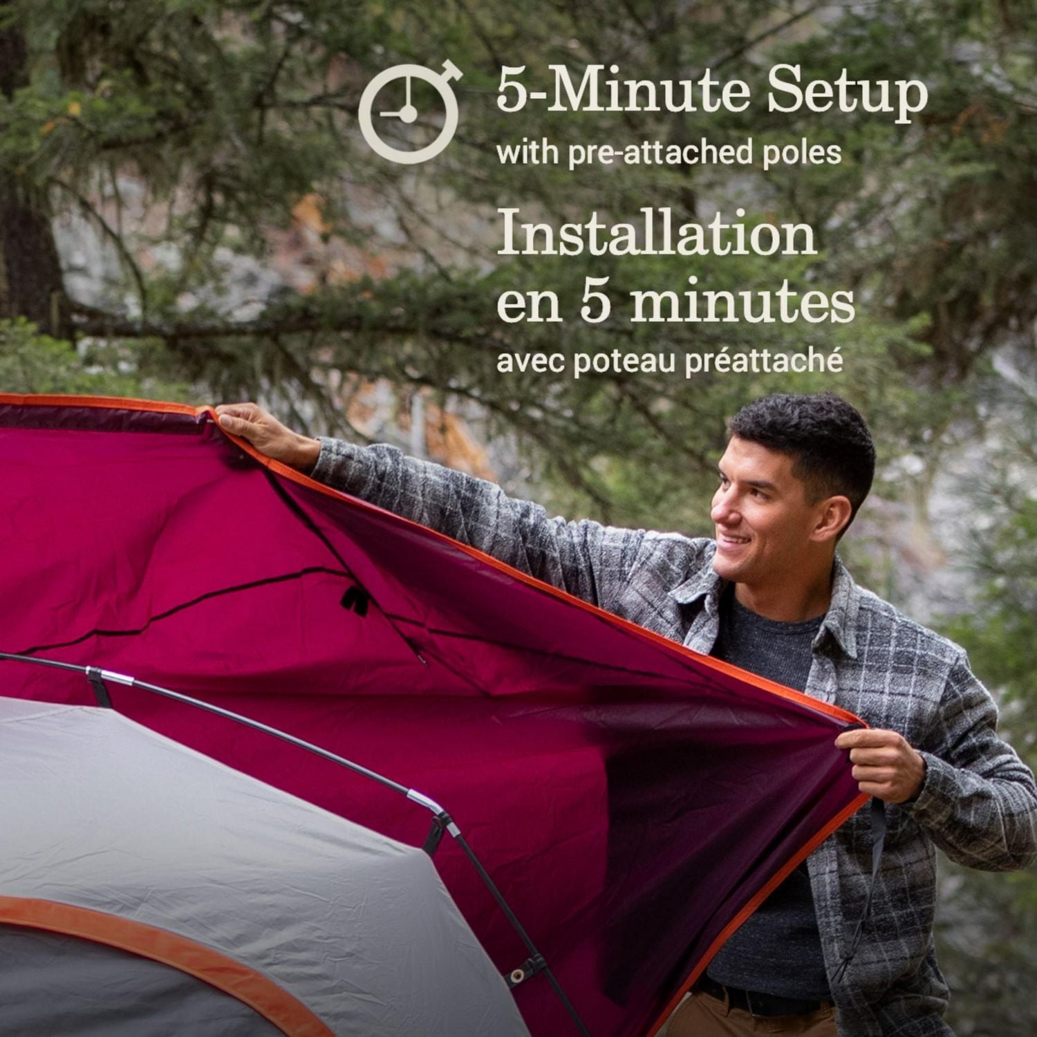 Coleman 6-Person Skydome Camping Tent, Blackberry