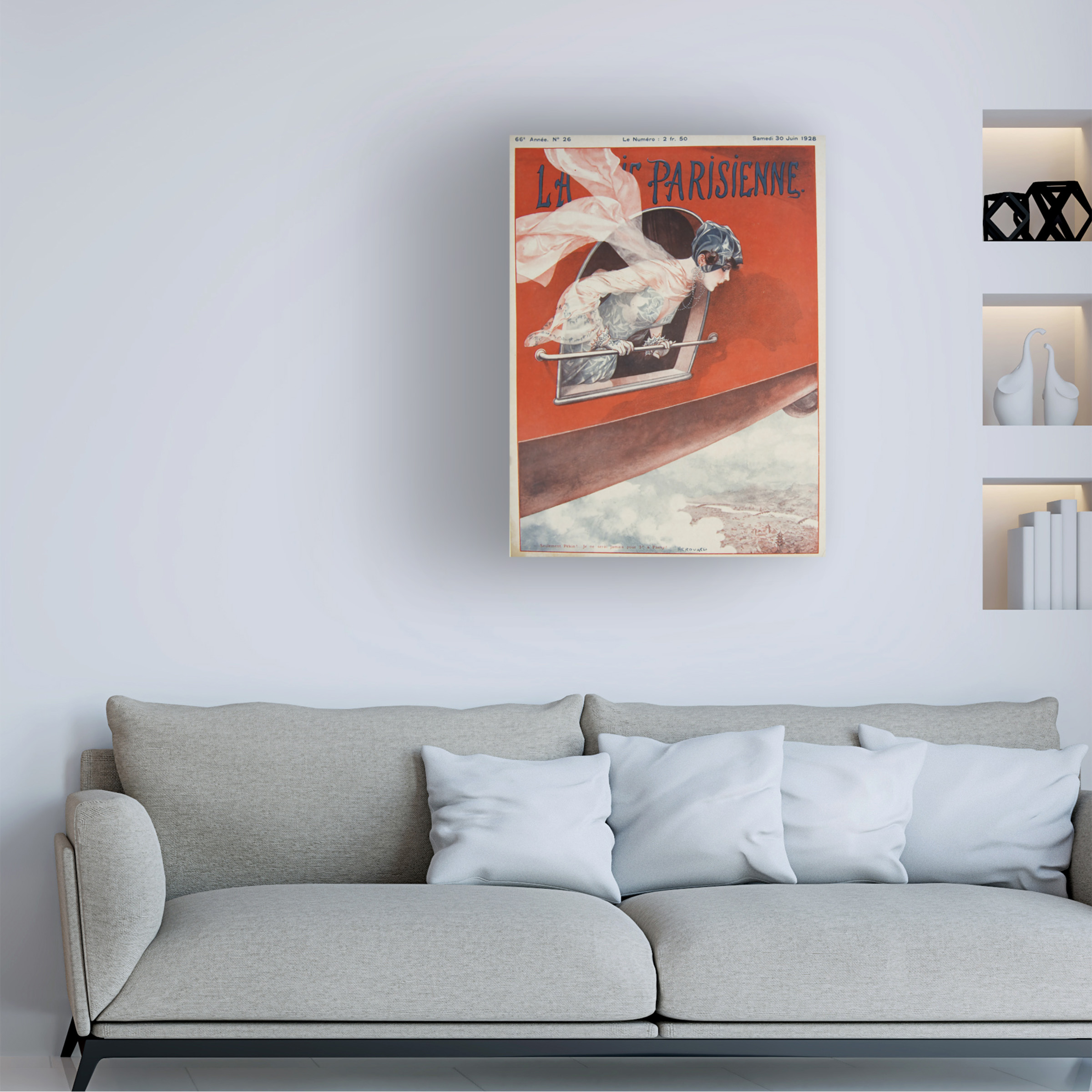 Vintage Apple Collection 'Artdeco Airplane Lavie Parisienne' Canvas Art
