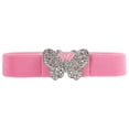 thumbnail image 2 of Siminsem Statement Buckle Belt for Women Vintage Retro Elastic Stretch Waist Belt Butterfly Design Wide PU Leather Belt for Jeans Dresses Pants One Size Fashion Accessory,Pink,One Size, 2 of 3
