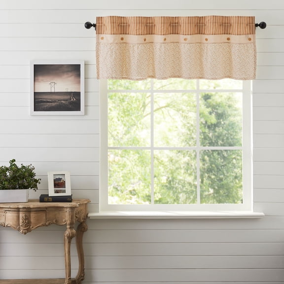VHC Brands Camilia Ruffled Valance 19x60