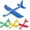 Random Color, variant on 4PCS Flashing Glider Plane, Colored led Lights Play at Night, Foam Airplane Have 2 Flight Mode, The Best Airplane Toys Gift.