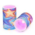 thumbnail image 2 of BZSMCE Flameless Candles LED Lights Cosmic Starscape Creativity Battery Candles, 2 of 7