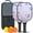 Black, variant on Pickleball Paddles Set Of 2, Fiberglass Surface, Vintage Floral & Butterfly, 4 Balls & Bag