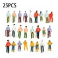 thumbnail image 6 of 25/100Pcs Model Railway Painted Mixed People 1:75 Scale Train Railway Mixed Painted Figures Assorted Poses For Layout, 6 of 7