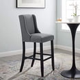 thumbnail image 1 of Modway Tabouret de Bar en Tissu Gris, 1 of 4