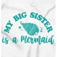 thumbnail image 2 of My Big Sister Is A Mermaid Cute Shell Bodysuit Jumper Girls Infant Baby Brisco Brands 12M, 2 of 6