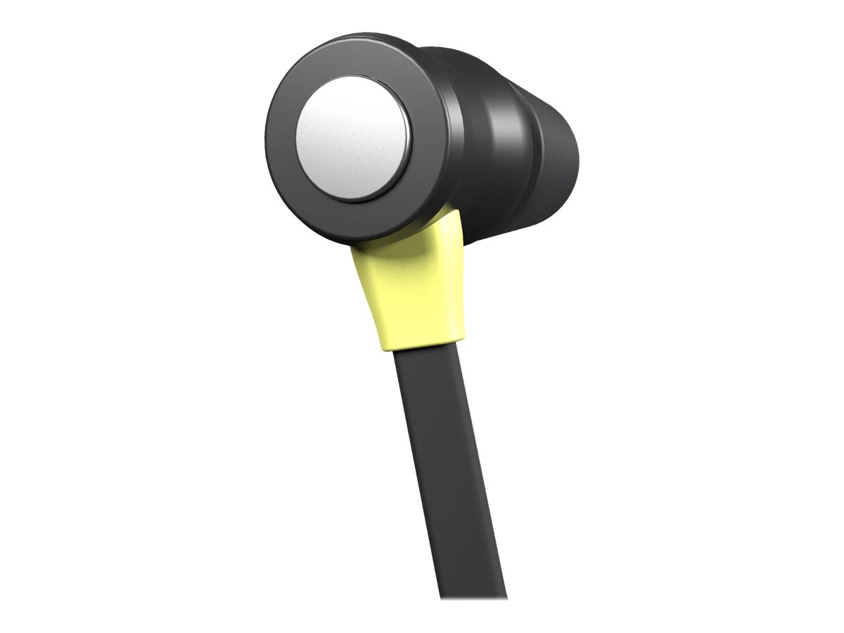 ISOtunes Xtra 2.0 - Earphones with mic - in-ear - Bluetooth - wireless - noise isolating - safety yellow