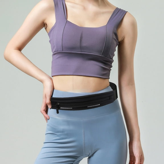 Waterproof Running Waist Pack with Phone Pocket, Reflective Strip, and Adjustable Belt for Outdoor Fitness and Cycling
