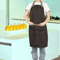 thumbnail image 3 of Delantal de cocina unisex para hornear, asar a la parrilla y más Delantal de cocina de algodón con correa de cuello ajustable y bolsillo frontal, 3 of 8