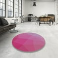 thumbnail image 4 of Ahgly Company Machine Washable Indoor Rectangle Transitional Pink Lemonade Pink Area Rugs, 5' x 8', 4 of 7
