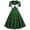 Green, variant on Bigersell Girls' Dresses Fashion Women Summer Retro Casual Pullover Solid Short Sleeve Long Dress Shapewear Dress Regular T-Shirt Dresses, Style 21779, Green XL