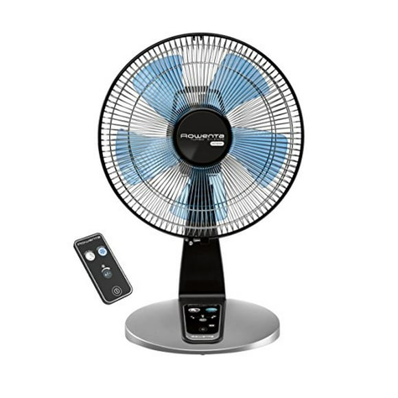 Rowenta VU2660 Turbo Silence Fan, Table Fan, Portable Fan, 5 Speed Fan with Remote Control