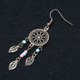 thumbnail image 3 of Vintage Ethnic Golden Leaf Dangle Drop Earrings Hanging For Women, 3 of 5