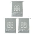 thumbnail image 2 of Nonwoven Fabric Shoes Storage Bag, Breathable Drawstring Travel Shoe Bag with Transparent PVC Window, for Home Storage Travel Dust Proof, 2 of 7
