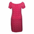 thumbnail image 2 of Vestido George para Mujer, con Cuello Ojal y Manga Corta Plisado con Elástico Rojo Talla 3EG, 2 of 4