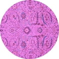 thumbnail image 1 of Ahgly Company Indoor Round Abstract Purple Modern Area Rugs, 5' Round, 1 of 4