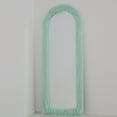 thumbnail image 4 of Melodieux 24"x 63" Arched Full Length Mirror with Stand Mint Green Fur Framed Floor Mirror, 4 of 6