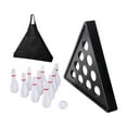 thumbnail image 1 of Juego de bolos de mesa para niños, juguetes de bolos, bola de bolos, juego de de madera al aire libre para fiesta de regalo de cumpleaños, 1 of 8