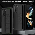 thumbnail image 6 of Compatible Samsung Galaxy Z Fold 5 Case with Strap Black,Hard Shockproof PC Cover Camera Protective Slim Thin Case for Samsung Z Fold 5 Case Men,Cover for Samsung Galaxy Fold 5 Phone Case Strap, 6 of 7