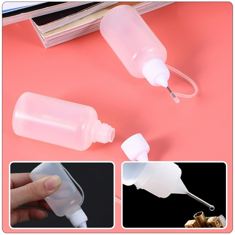 Grandest Birch BPA Free 10Pcs 30ML Tip Applicator Bottles Transparent High  Elastic Plastic DIY Squeezable Glue Bottle Craft Tools for Home 