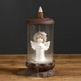 thumbnail image 2 of Cute Shape Backflow Incense Burner Incense Holder Home Office Ornament DecorAngel Type A, 2 of 5