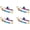 Blue, variant on Mega Cargo Control USA 2" x 8' Axle Ratchet Strap W/ Snap Hook - (4-Pack) - WLL: 3333 lbs