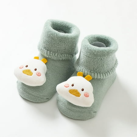 

Cathalem Baby Shoes Size 4 Girls Autumn And Winter Children Toddler Boys And Girls Socks Shoes Floor Shoes for Little Girls Green 6 Months