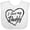 AA-White, variant on Inktastic I Love My Daddy in Black Chalk Heart Boys or Girls Baby Bib