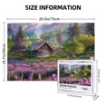 thumbnail image 5 of 1000 PCS 1000 Piece Wooden Puzzle For Adults Lavender Cottage,Unique Artwork For Adults,Charm Lavender Cottage Puzzle,1000 Piece Jigsaw Puzzle For Adults Challenging Puzzle Perfect For Game Nights, 5 of 6