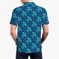 thumbnail image 3 of Balery Cute Turtle Printed Men’s Short Sleeve Polo Shirt, Midweight Men's Shirt,Golf Polo shirts -Large, 3 of 8