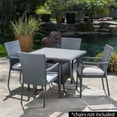 thumbnail image 5 of Afuera Living 36.6" Square Wicker Patio Dining Table in Gray, 5 of 10