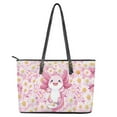 thumbnail image 4 of ZUXONGSY Axolotl Daisy Flower Print Handbag for Women Trendy Travel Purse Portable Shoulder Bag with Zippered for Work Dating, 4 of 6