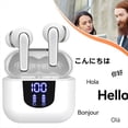 thumbnail image 3 of Auriculares de TraduccióN InaláMbricos Bluetooth 5.4, Audio de Alta Fidelidad, Bajo Consumo, ENC, Traductor en Tiempo Real, Color ., 3 of 5