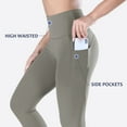 thumbnail image 5 of BALEAF Women's 7/8 High Waist Soft Yoga Leggings with Deep Pockets Brushed Stretch Squat Proof Workout Pants Gray M, 5 of 7
